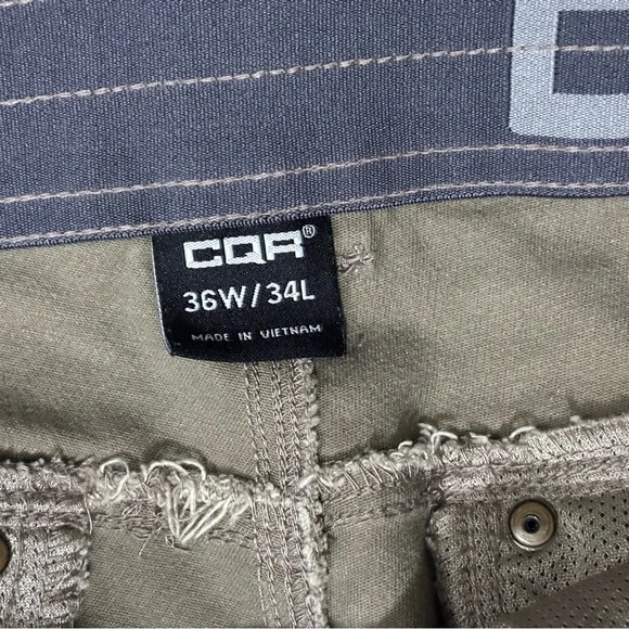 CQR Ripstop Work Pants Men’s 36x34 Khaki Tactical Durable Pockets READ - Picture 3 of 8